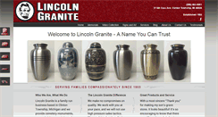 Desktop Screenshot of lincolngranite.com