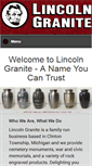 Mobile Screenshot of lincolngranite.com