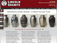 Tablet Screenshot of lincolngranite.com